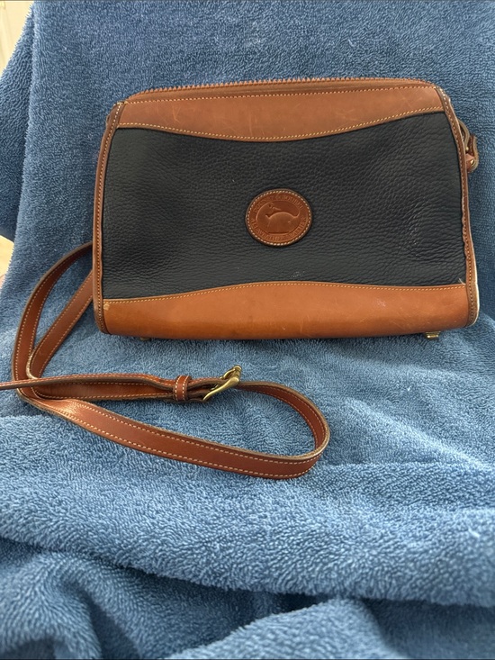 Dooney & Bourke Handbags - Dooney & Bourke Black and Brown Leather Shoulder Crossbody